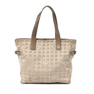 Chanel Nylon Travel Large Tote Beige